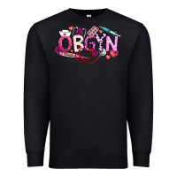 Black Valentine OBGYN Premium Sweatshirt - CowhideDigitalArt