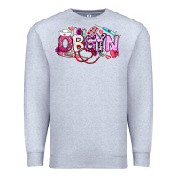 Heather Grey Valentine OBGYN Premium Sweatshirt - CowhideDigitalArt
