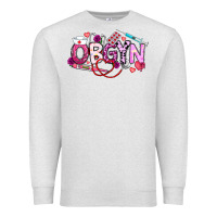 Oatmeal Heather Valentine OBGYN Premium Sweatshirt - CowhideDigitalArt