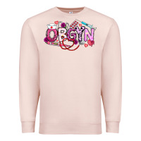 Pale Pink Valentine OBGYN Premium Sweatshirt - CowhideDigitalArt