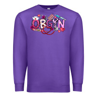 Purple Valentine OBGYN Premium Sweatshirt - CowhideDigitalArt