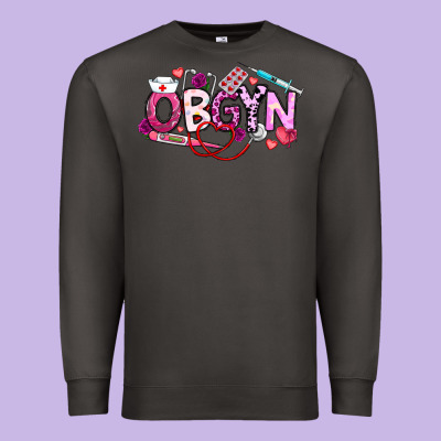 Valentine Obgyn Premium Sweatshirt Designed By Cowhidedigitalart