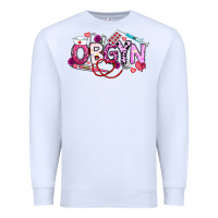 White Valentine OBGYN Premium Sweatshirt - CowhideDigitalArt