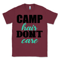 Burgundy Camp Hair Don't Care Black Classic Tee - Bettercallsaul