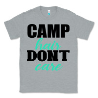 Heather Grey Camp Hair Don't Care Black Classic Tee - Bettercallsaul