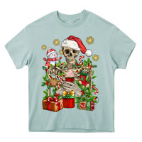 Arona Skeleton Christmas Element Snowman Awda Heavy Core Tee - BundleAndBundleShop