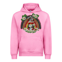 Fuchsia Pink ladybuy gnomies rainbow Urban Hoodie - BarkalooDesign