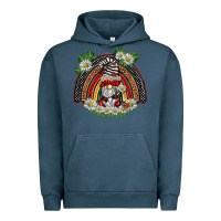 Pigment Midnight Navy ladybuy gnomies rainbow Urban Hoodie - BarkalooDesign