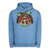 Pigment Pebble Blue ladybuy gnomies rainbow Urban Hoodie - BarkalooDesign