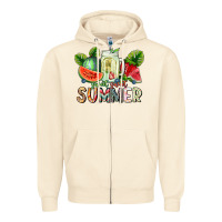 Sandshell Sweet Sweet Summer Zipper Hoodie - CowhideDigitalArt