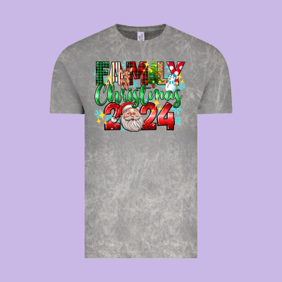 Family Christmas 2024 Vintage Tee Designed By Texasbilliewilder