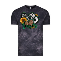 Cloud Black soccer hearts Vintage Tee - Jasminsmagicworld
