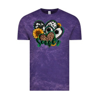 Cloud Purple soccer hearts Vintage Tee - Jasminsmagicworld