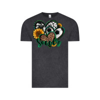 Vintage Black soccer hearts Vintage Tee - Jasminsmagicworld