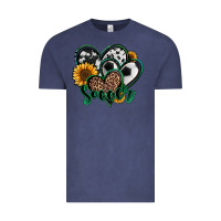 Vintage Denim soccer hearts Vintage Tee - Jasminsmagicworld