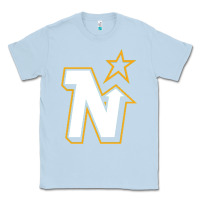 Dusty Blue vintage minnesota hockey   retro north stars Classic Tee - lanVoArt