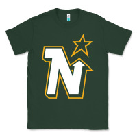 Sports Green vintage minnesota hockey   retro north stars Classic Tee - lanVoArt