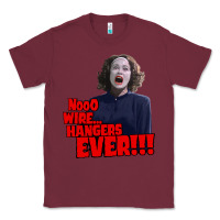 Burgundy nooo wire hangers.. ever!!! vintage mommie dearest quote print Classic Tee - lanVoArt