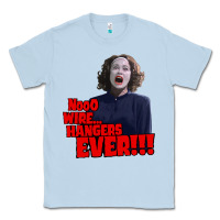 Dusty Blue nooo wire hangers.. ever!!! vintage mommie dearest quote print Classic Tee - lanVoArt