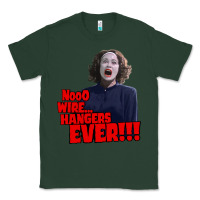 Sports Green nooo wire hangers.. ever!!! vintage mommie dearest quote print Classic Tee - lanVoArt