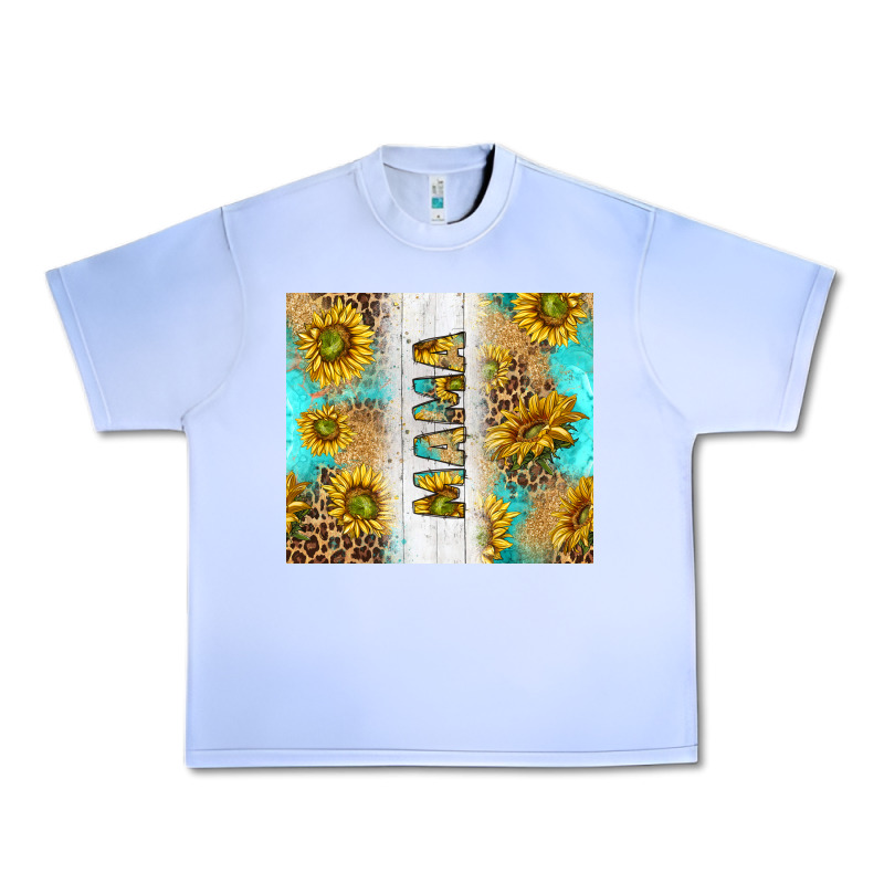 Western Mother's Day Mama With Turquoise And Sunflowers And Leopard Tu Urban Heavy Tee by TumblerDesignByShophia | Teevron