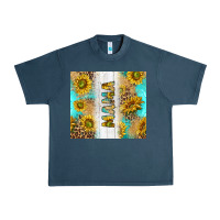 Midnight Navy western mother's day mama with turquoise and sunflowers and leopard tu Urban Heavy Tee - TumblerDesignByShophia