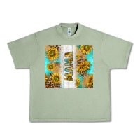 Oil Green western mother's day mama with turquoise and sunflowers and leopard tu Urban Heavy Tee - TumblerDesignByShophia