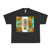 Pigment Black western mother's day mama with turquoise and sunflowers and leopard tu Urban Heavy Tee - TumblerDesignByShophia