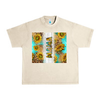 Sandshell western mother's day mama with turquoise and sunflowers and leopard tu Urban Heavy Tee - TumblerDesignByShophia