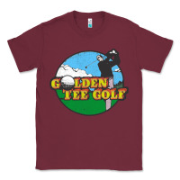 Burgundy golden tee golf Classic Tee - lanVoArt