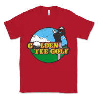 Red golden tee golf Classic Tee - lanVoArt