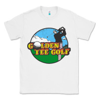 White golden tee golf Classic Tee - lanVoArt