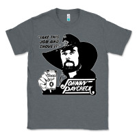Charcoal Heather johnny paycheck shirt take this job and shove it vintage country music Classic Tee - lanVoArt