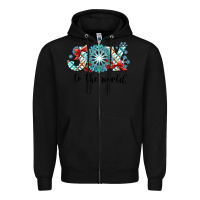 Black Joy to the World Zipper Hoodie - CowhideDigitalArt