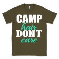 Army Green Camp Hair Don't Care Black Classic Tee - Bettercallsaul