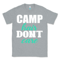 Heather Grey Camp Hair Don't Care Black Classic Tee - Bettercallsaul