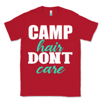 Red Camp Hair Don't Care Black Classic Tee - Bettercallsaul