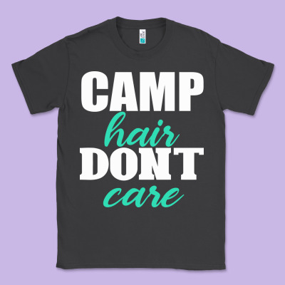 Camp Hair Don't Care Black Classic Tee Designed By Bettercallsaul