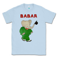 Dusty Blue babar the elephant Classic Tee - lanVoArt