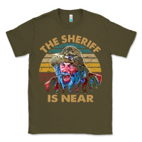 Army Green the sheriff is near blazing art saddles do it vintage gift for fans Classic Tee - lanVoArt