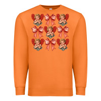 Carrot Valentines Eros and bow Premium Sweatshirt - CowhideDigitalArt
