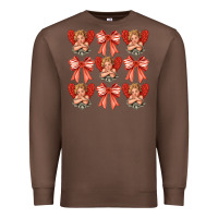 Chestnut Valentines Eros and bow Premium Sweatshirt - CowhideDigitalArt