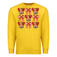 Lemon Valentines Eros and bow Premium Sweatshirt - CowhideDigitalArt