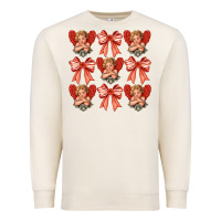 Sandshell Valentines Eros and bow Premium Sweatshirt - CowhideDigitalArt