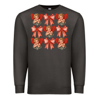 Smoke Valentines Eros and bow Premium Sweatshirt - CowhideDigitalArt