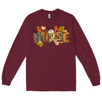 Burgundy fall nurse Long Sleeve Tee - CowGirlArtShop