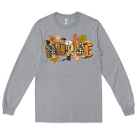 Heather Grey fall nurse Long Sleeve Tee - CowGirlArtShop