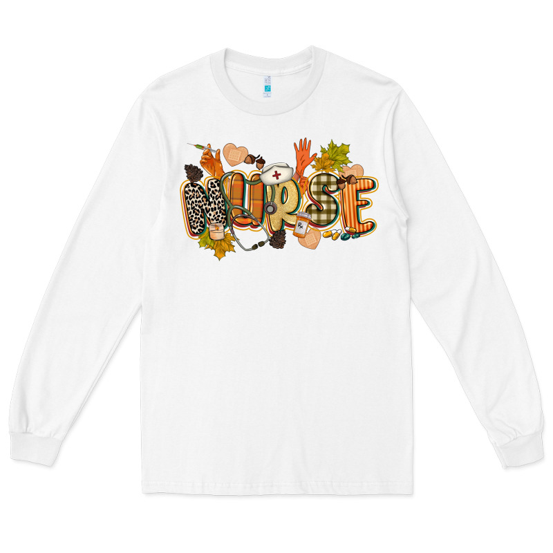 Fall Nurse Long Sleeve Tee by CowGirlArtShop | Teevron