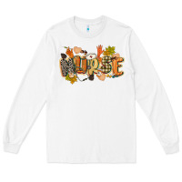 White fall nurse Long Sleeve Tee - CowGirlArtShop