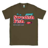 Army Green swedish fish Classic Tee - lanVoArt